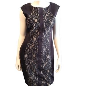 Alexa B Black Lace Dress size 8